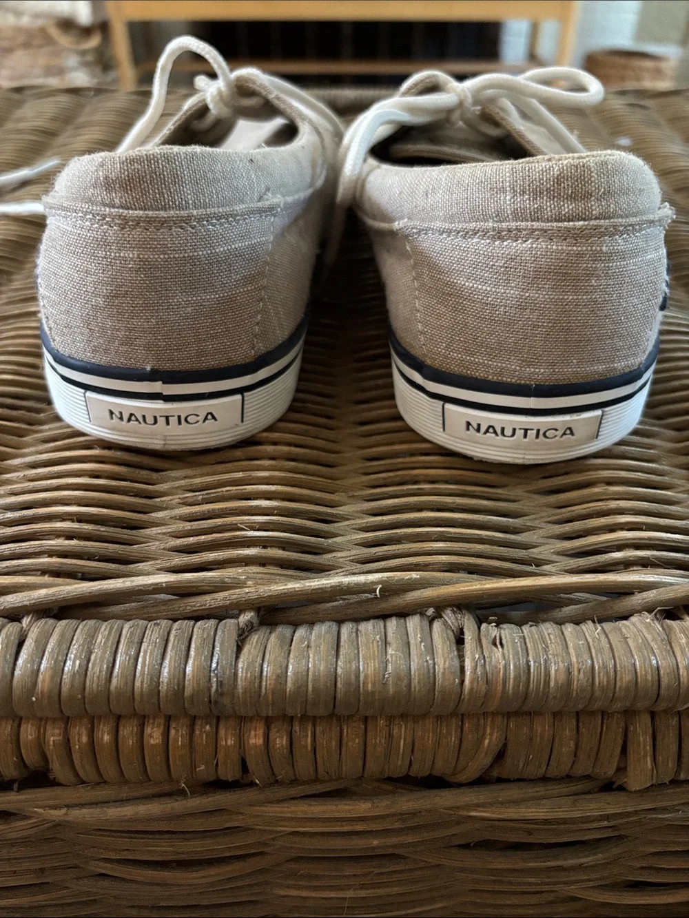 Nautica | Men’s Tan Canvas Boat Shoes